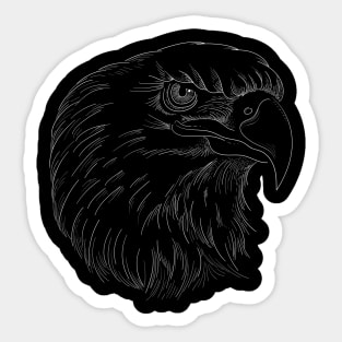 Eagle raven crow eagles US USA falcon magic t shirt t-shirt Sticker